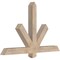 Ekena Millwork Kennewick Smooth Timber Gable Bracket, Douglas Fir, 48"W x 30"H x 3 1/2"D x 3 1/2"F, 15/12 Pitch GBW048X30X0404KEN00SDF - alternate 4